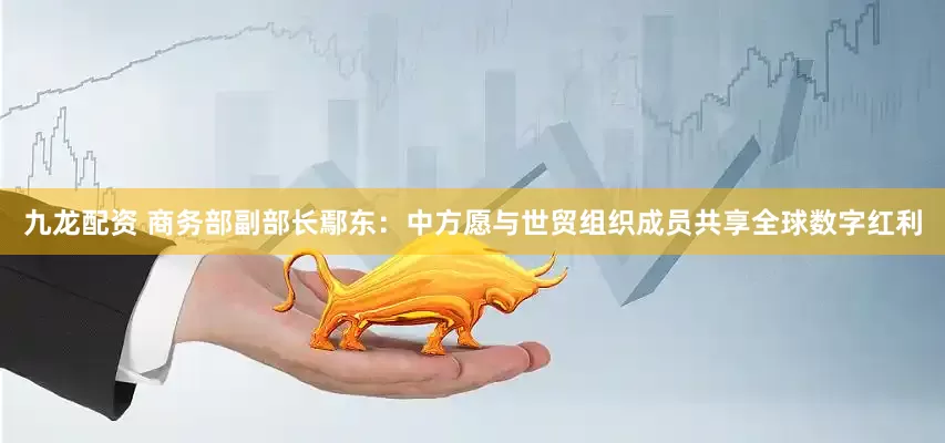 九龙配资 商务部副部长鄢东：中方愿与世贸组织成员共享全球数字红利
